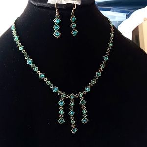 Necklace and earrings